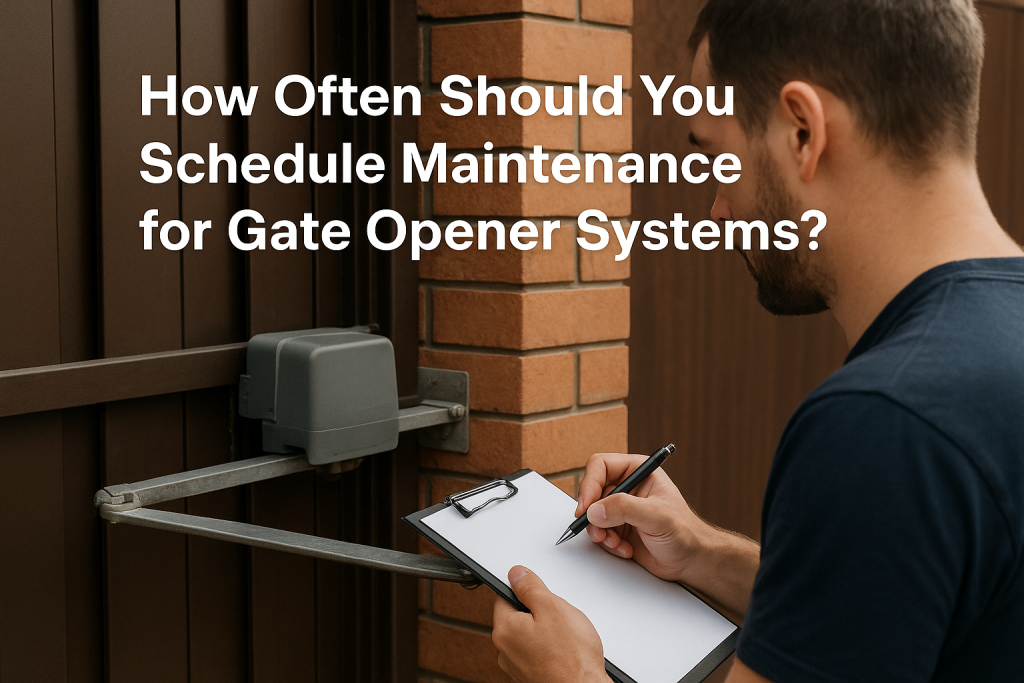 How Often Should You Schedule Maintenance for Gate Opener Systems