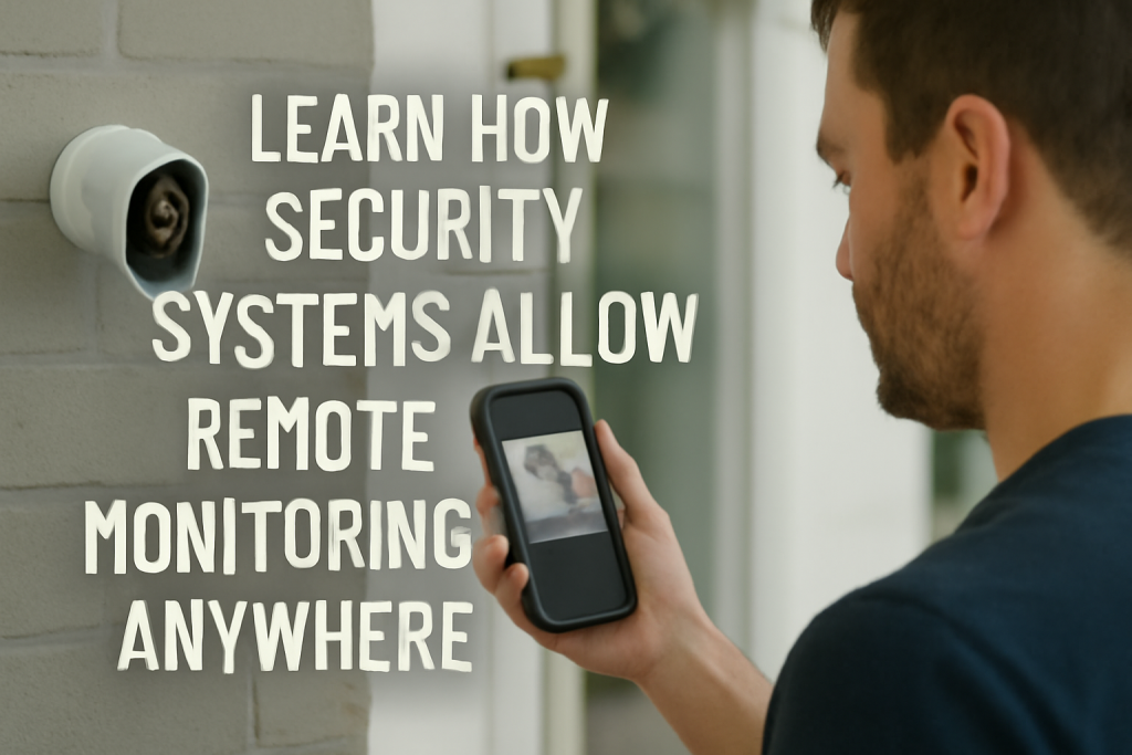 Learn How Security Systems Allow Remote Monitoring Anywhere